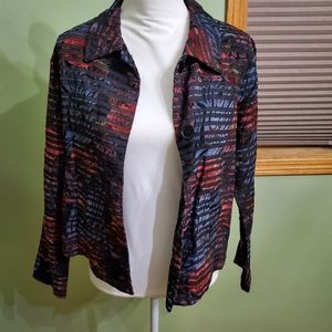 Keren Hart button crop blazer. Medium